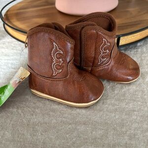 NWT Matt Keeley baby soft sole cowboy boots booties Velcro closure size 3-6m